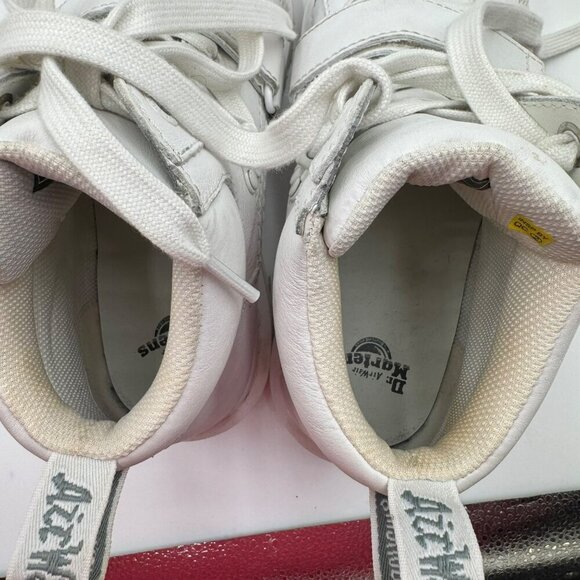 Dr. Martens Zuma II Optical White Leather Ankle Boots Womens Size 9 Lace-Up - Picture 10 of 13